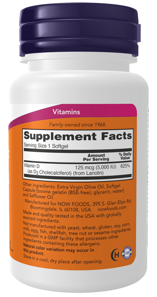 Product image for Vitamin D-3 5,000IU.