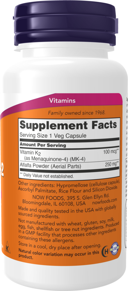 Product image for Vitamin K-2 100mcg.