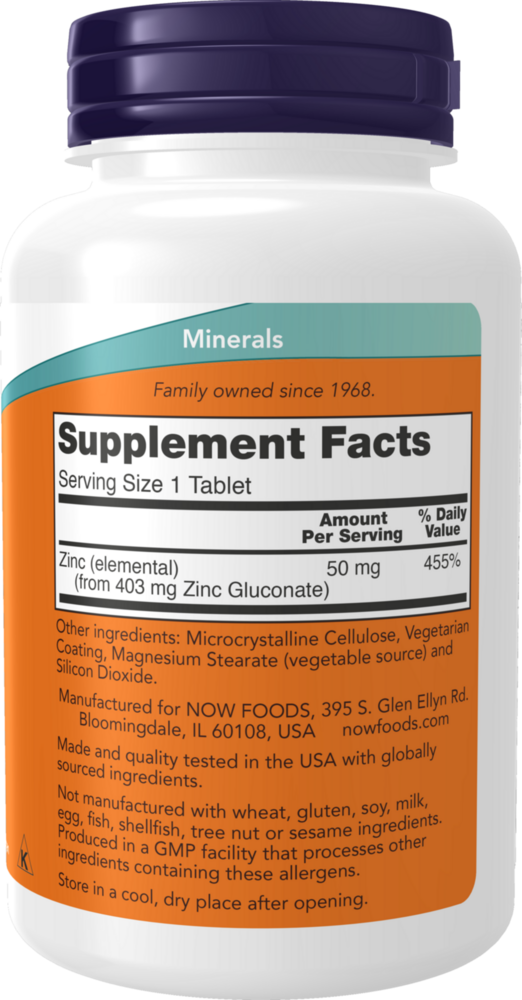 Product image for Zinc 50mg.