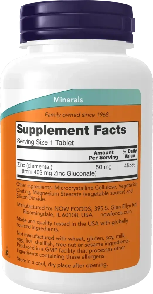Product image for Zinc 50mg.