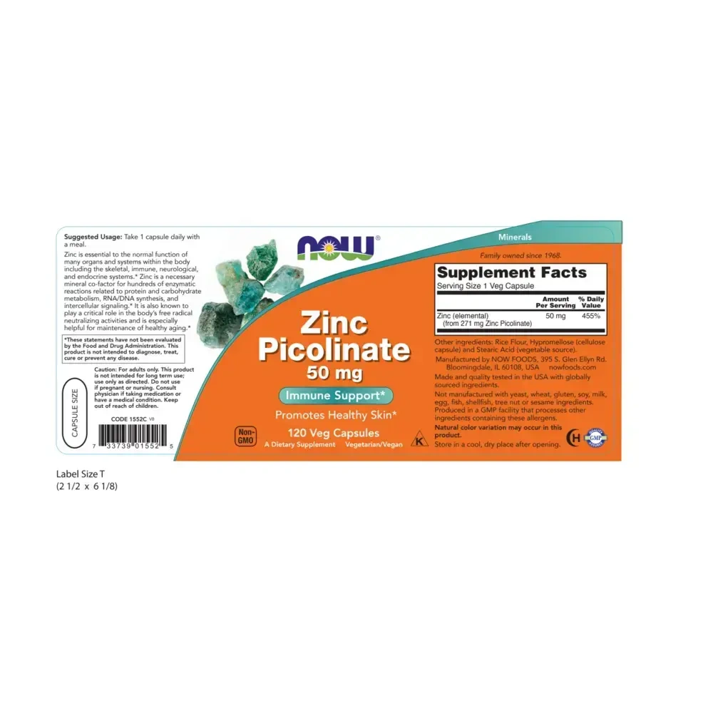 Product image for Zinc Picolinate 50mg.