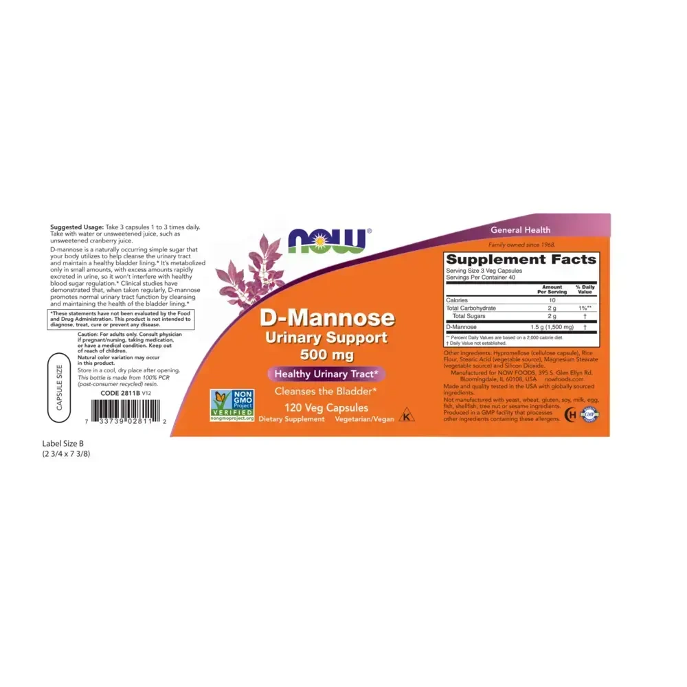 Product image for D-Mannose 500mg.