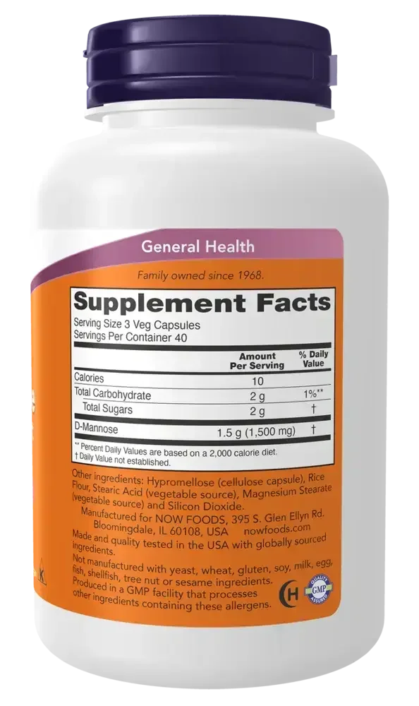 Product image for D-Mannose 500mg.