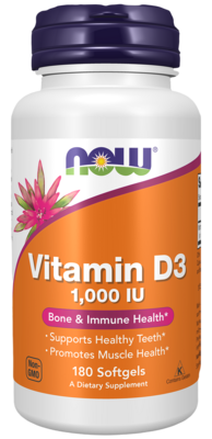 Vit D-3 1000IU 180 Softgels