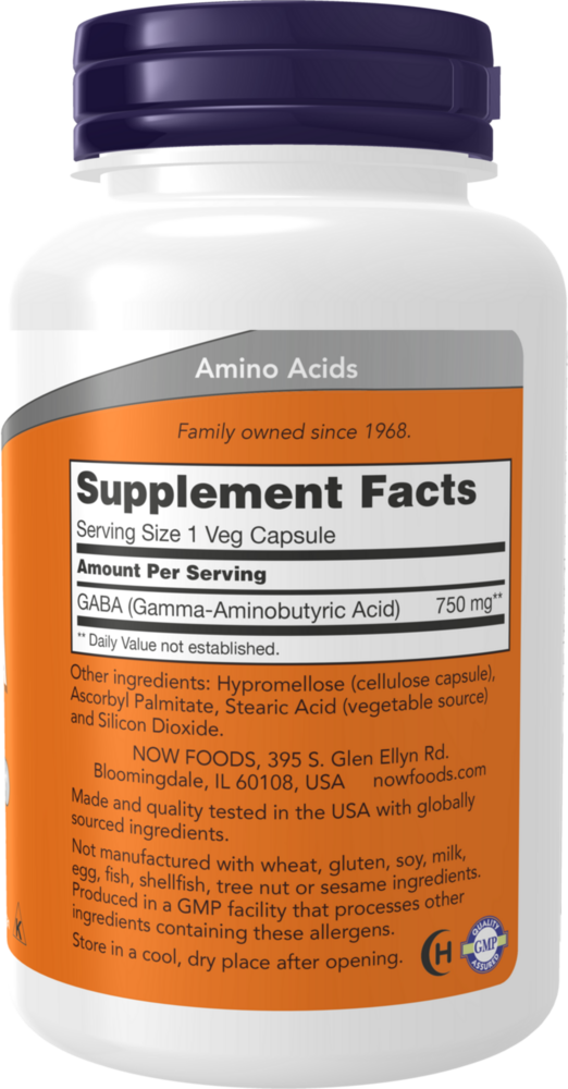 Product image for GABA 750mg.