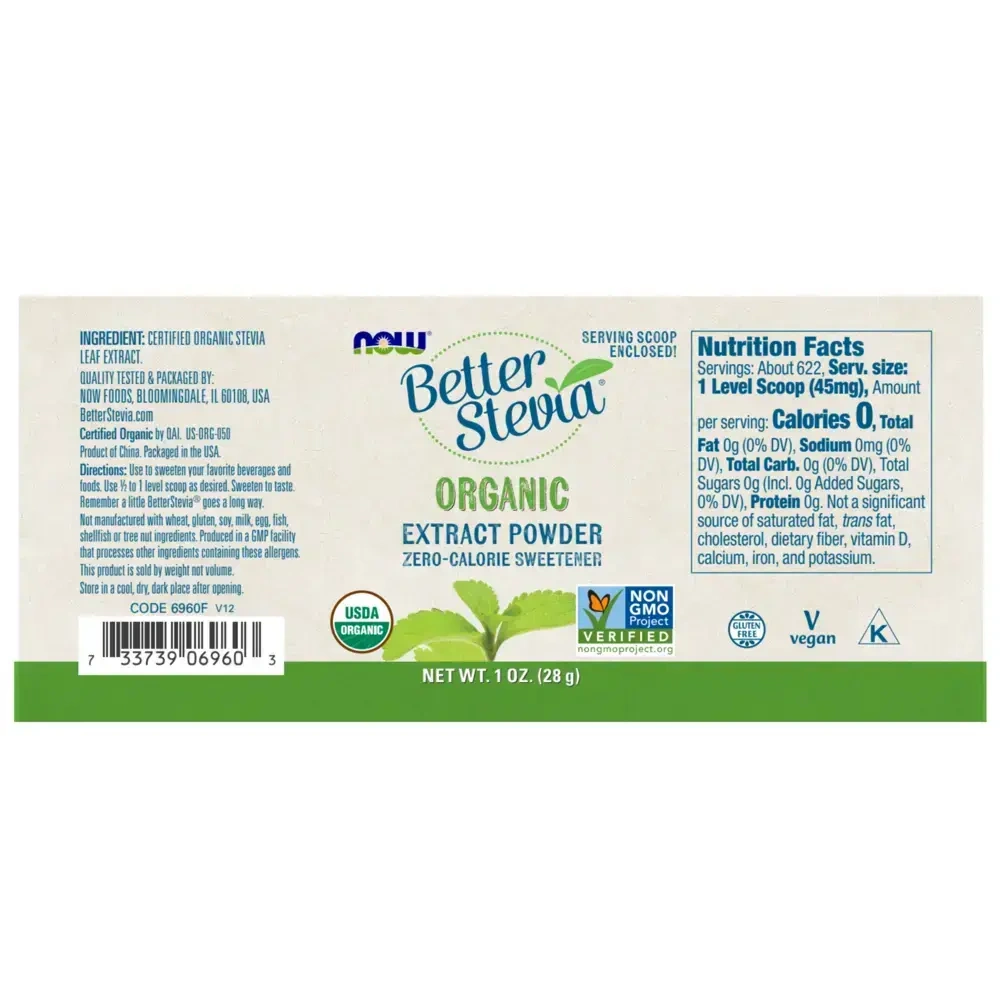 Product image for Better Stevia Powder Organic.