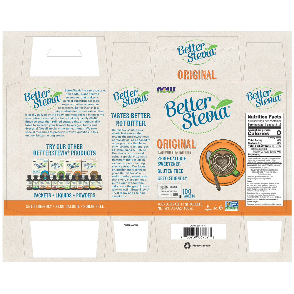Product image for Better Stevia Original Packets.