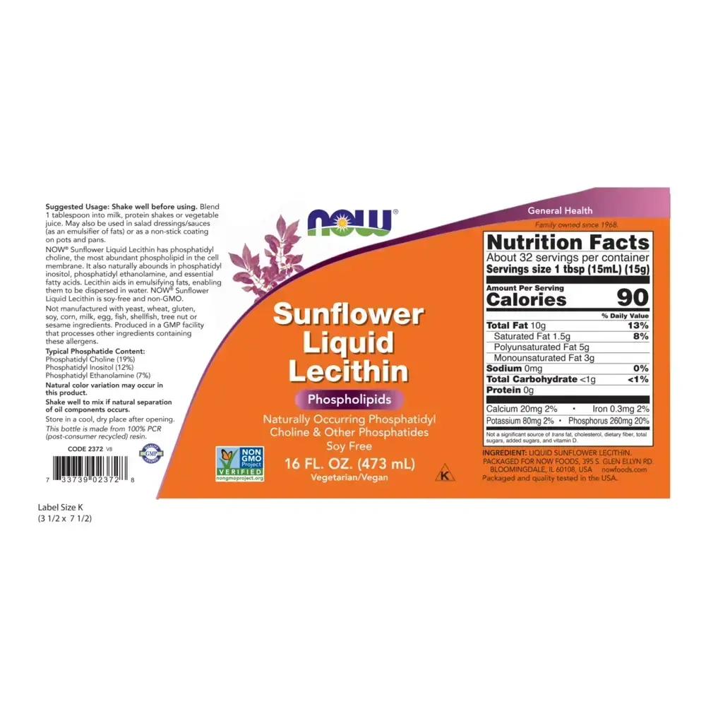 Product image for Sunflower Liquid Lecithin.