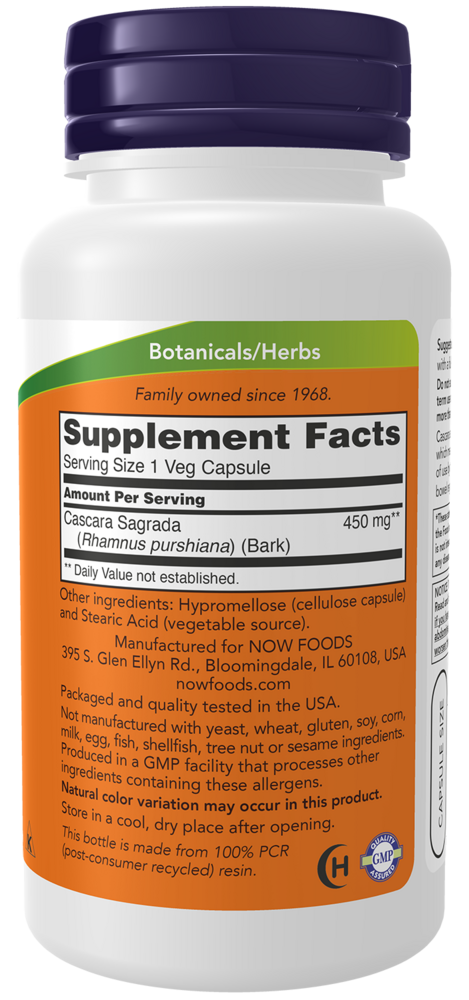 Product image for Cascara Sagrada 450mg.
