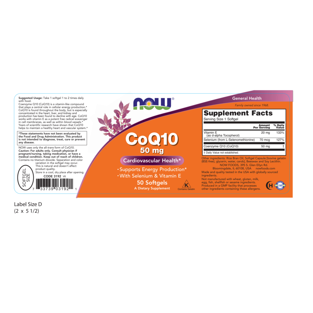 Product image for CoQ10 50mg.