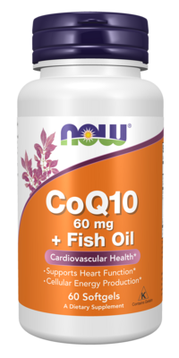 CoQ10 60mg w/Omega 3 Fish Oil