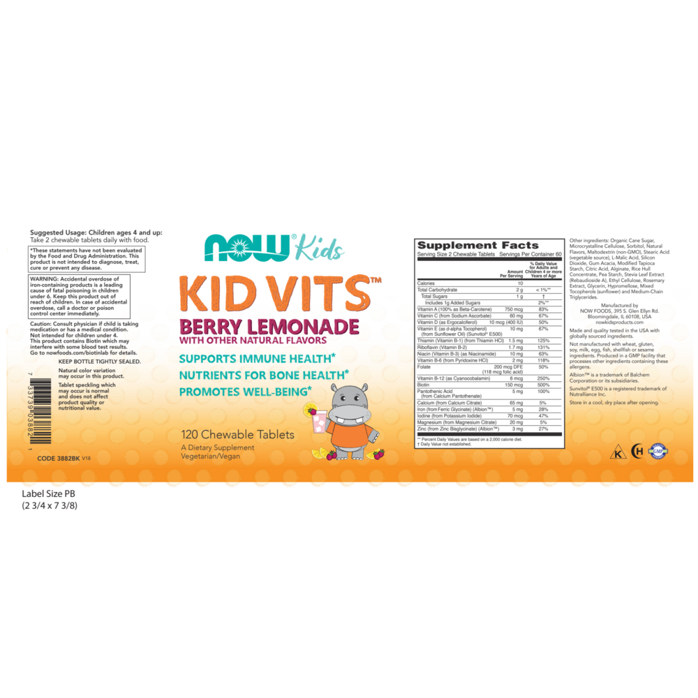 Product image for Kid Vits Berry Blast.