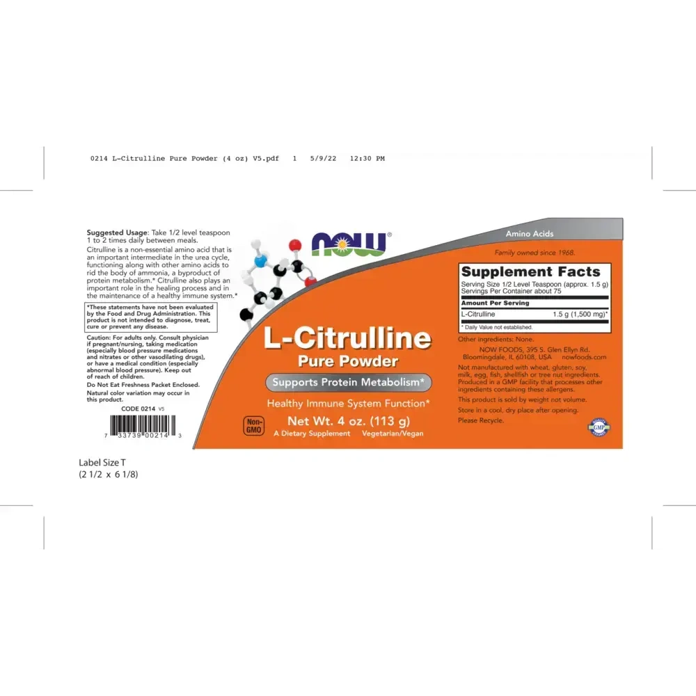 Product image for L-Citrulline Powder.