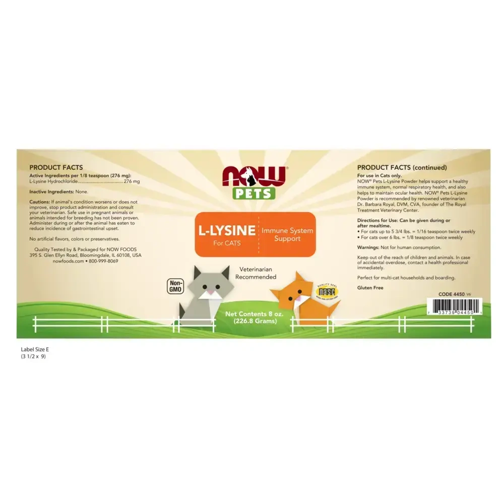 Product image for Pets L-Lysine Powder.