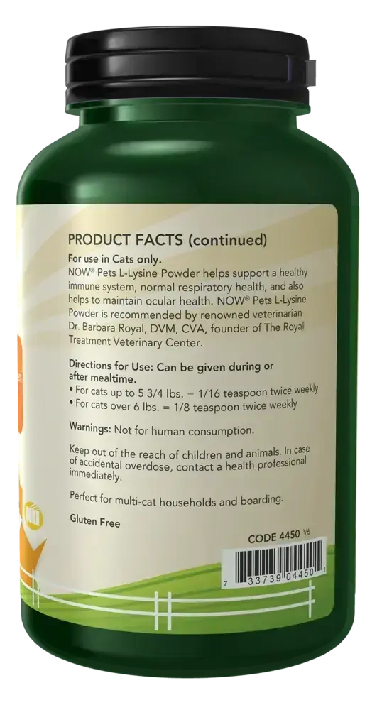 Product image for Pets L-Lysine Powder.