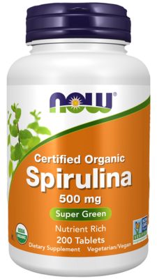 Spirulina 500mg 200 tablets