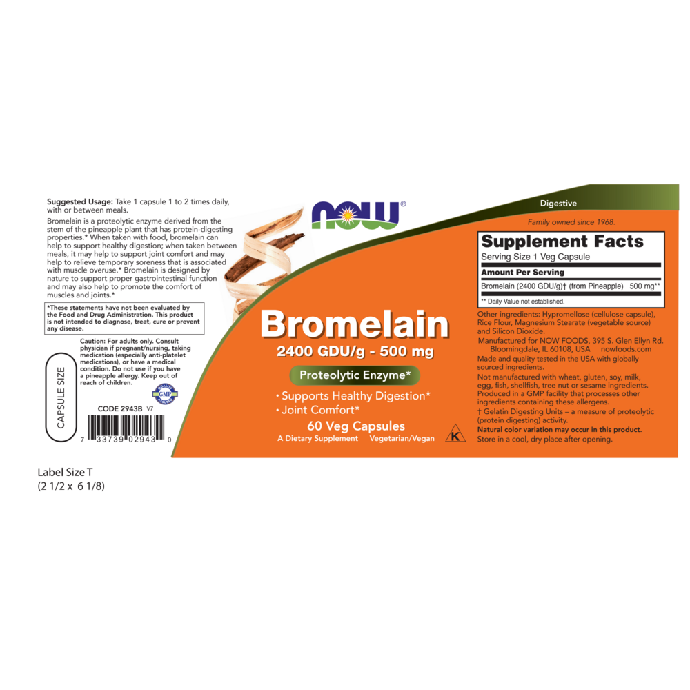Product image for Bromelain 500mg.
