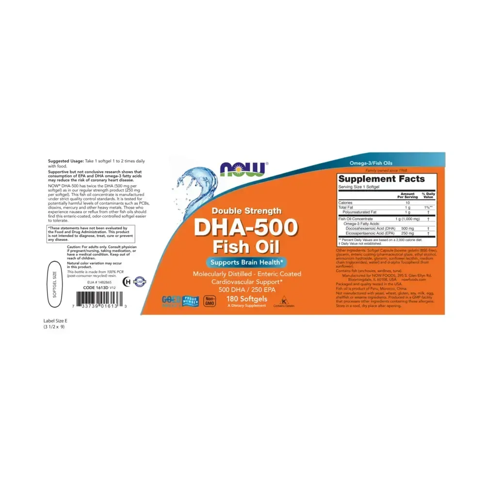 Product image for DHA-500 Double Strength.
