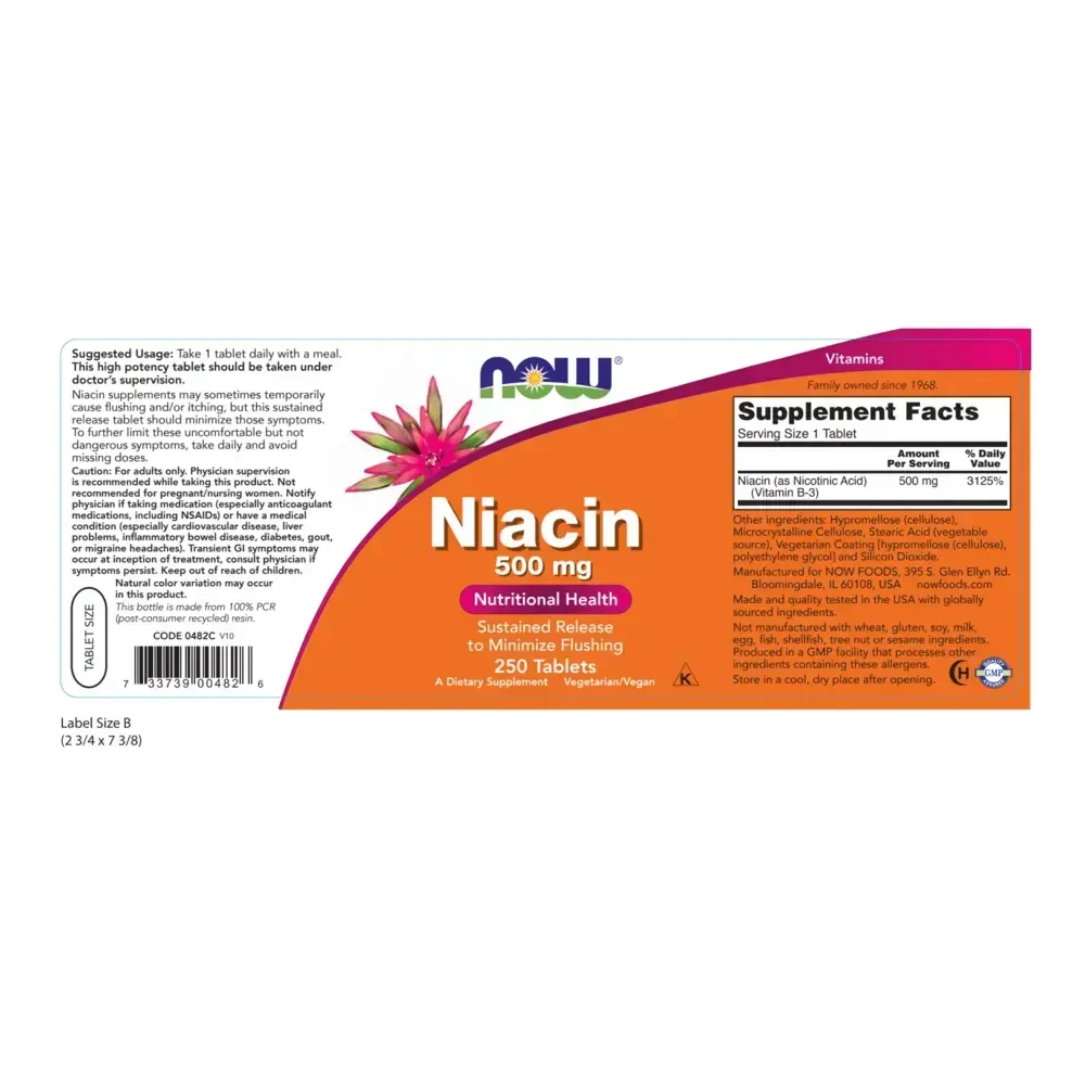 Product image for Niacin 500mg.