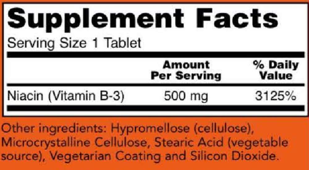 Product image for Niacin 500mg.