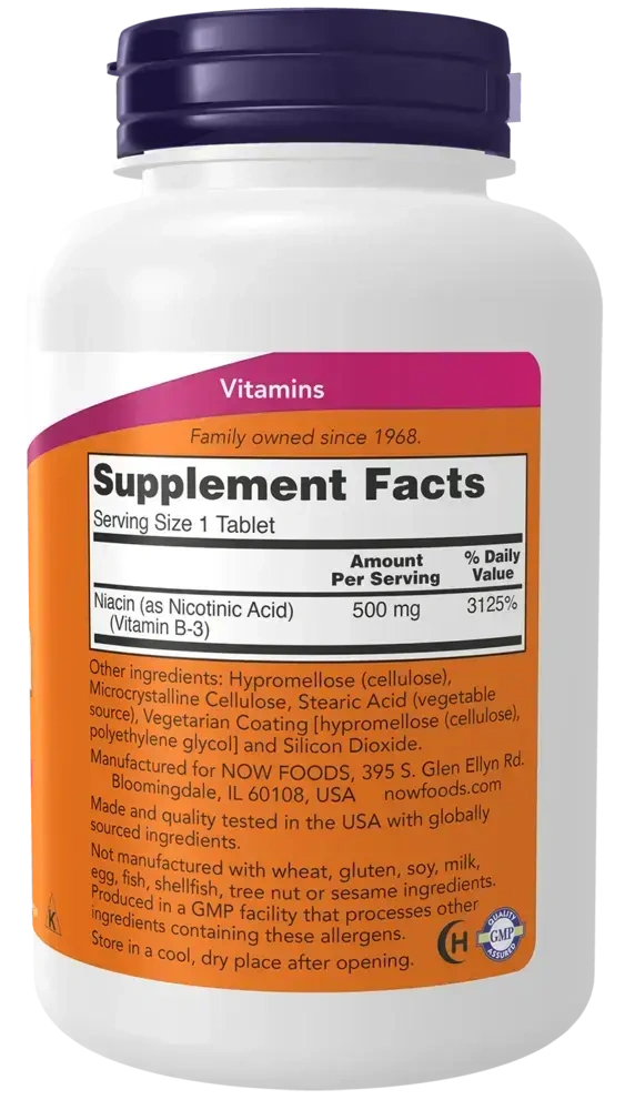 Product image for Niacin 500mg.