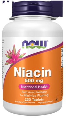 Niacin 500mg 250 tablets