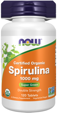 Organic Spirulina 1000mg 120 tablets