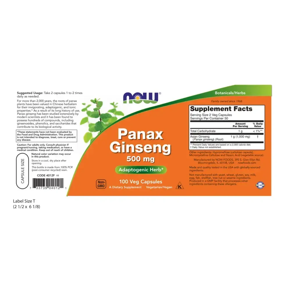 Product image for Panax Ginseng 500mg.