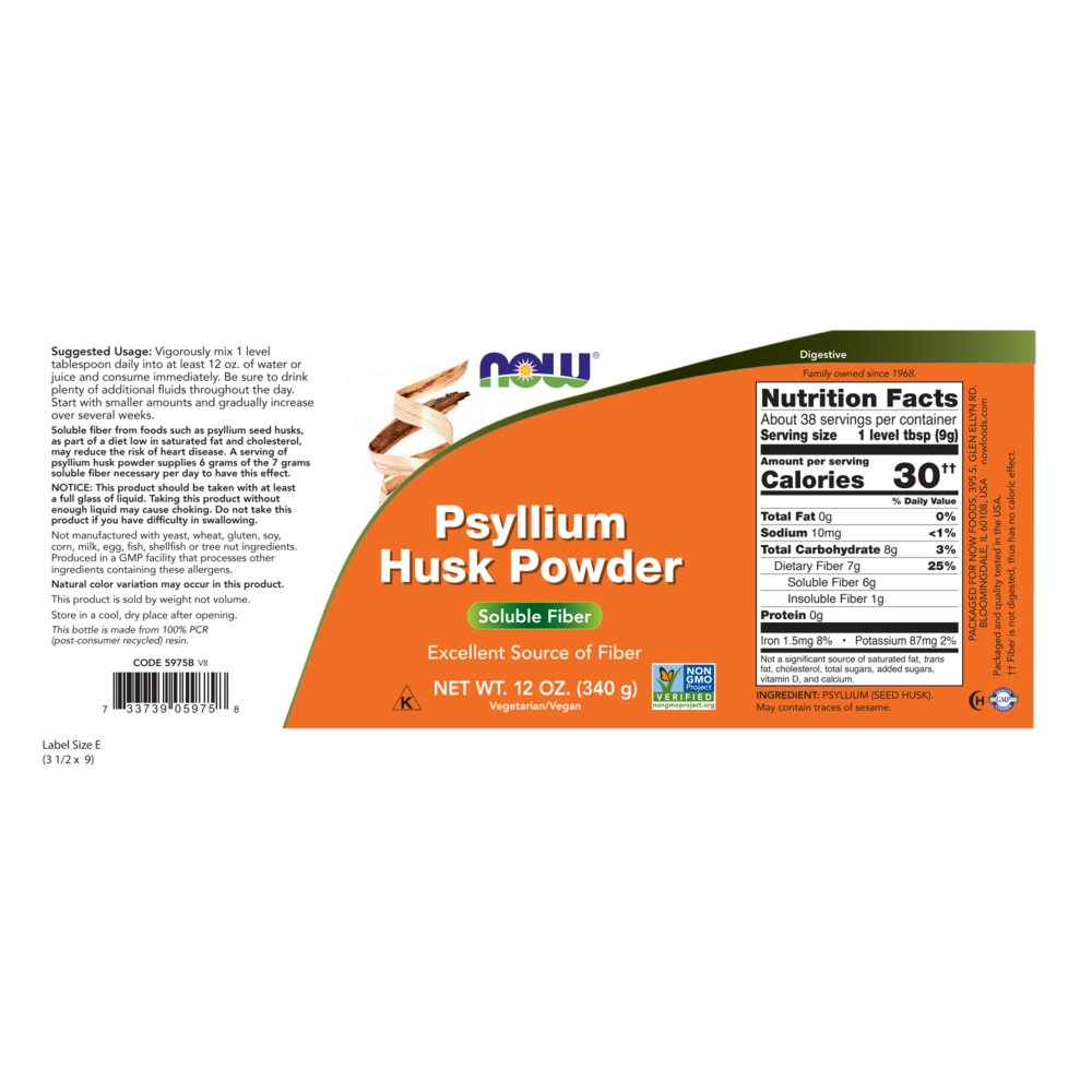 Product image for Psyllium Husk Powder.