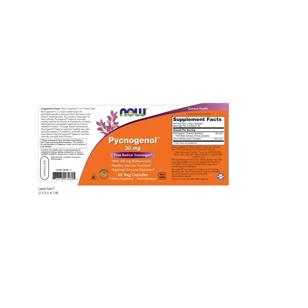 Product image for Pycnogenol 30mg.