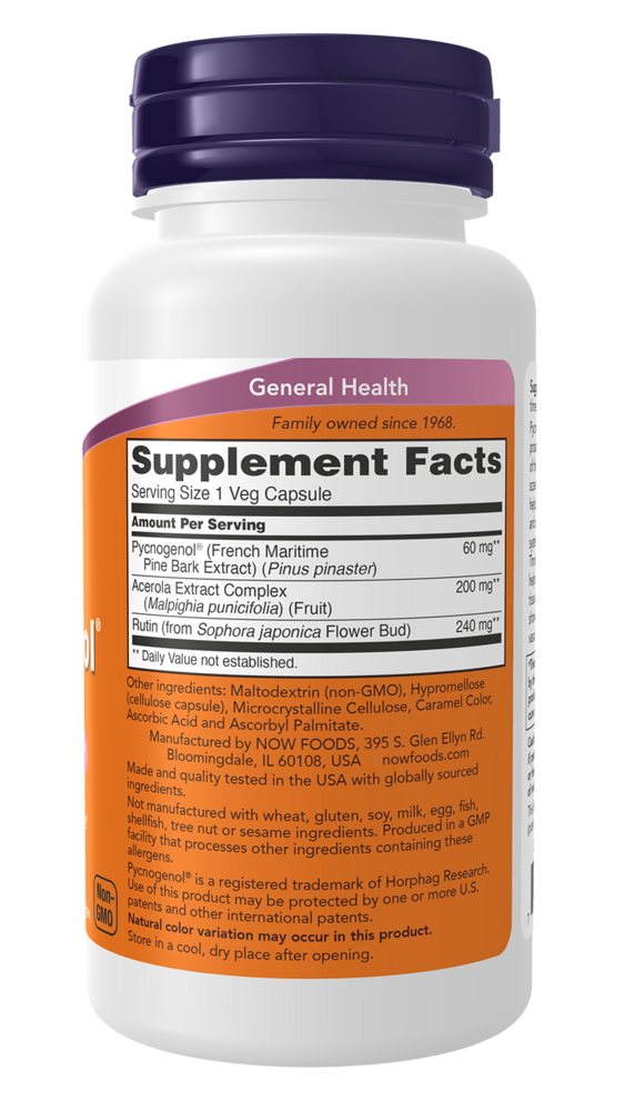 Product image for Pycnogenol 60mg.