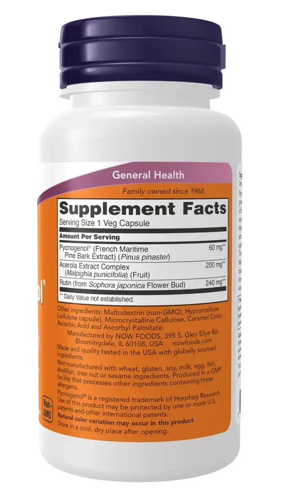 Product image for Pycnogenol 60mg.