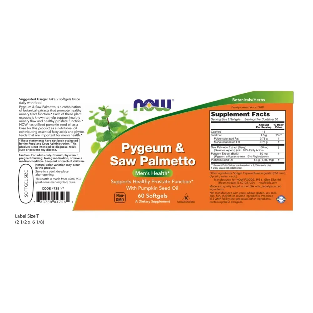 Product image for Pygeum &amp; Saw Palmetto.