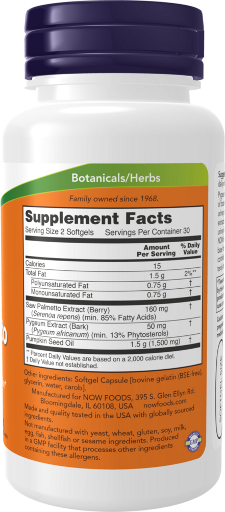 Product image for Pygeum &amp; Saw Palmetto.