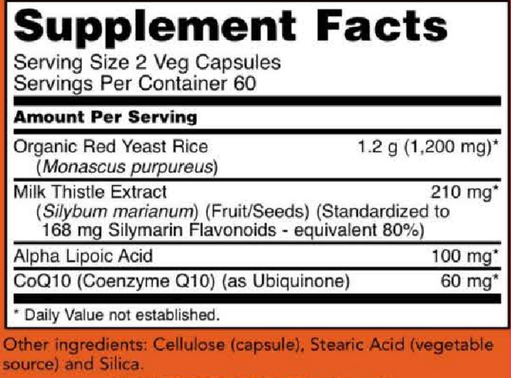 Product image for Red Yeast Rice &amp; CoQ10.