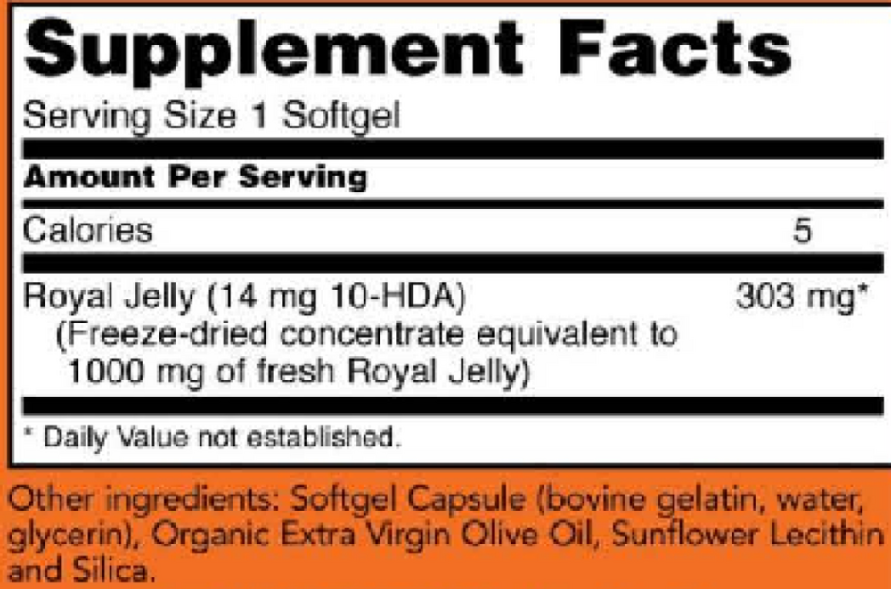 Product image for Royal Jelly 1000mg.