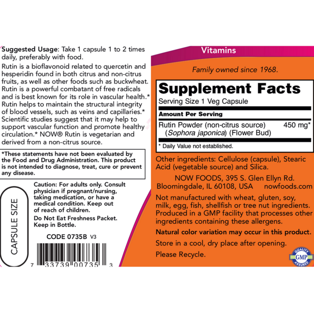 Product image for Rutin 450mg.