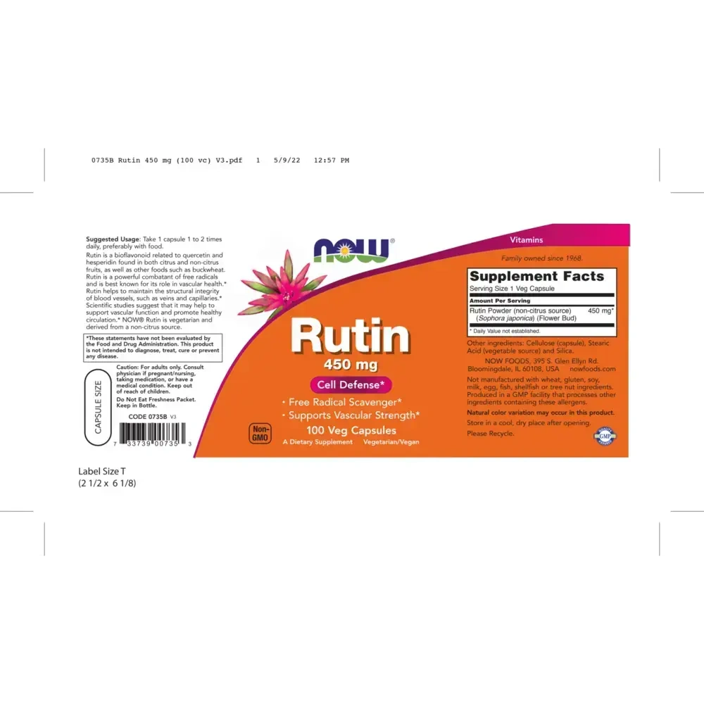 Product image for Rutin 450mg.
