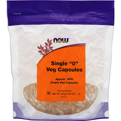Single 0 Vcaps Empty 1000 capsules