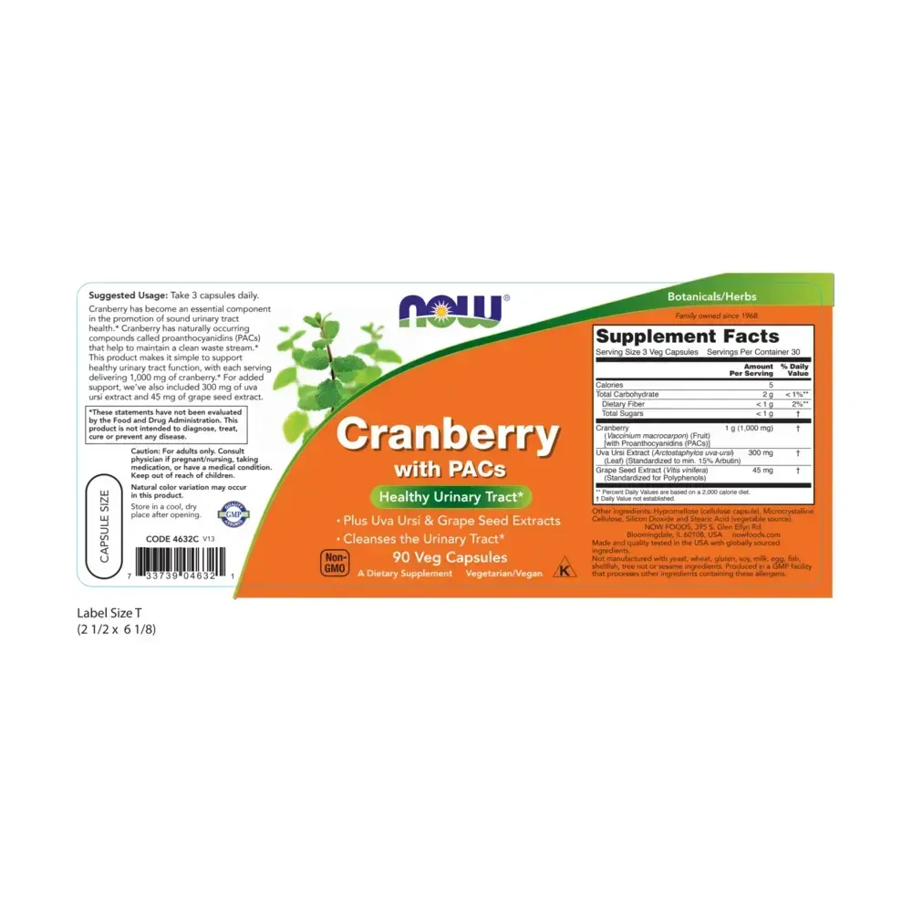 Product image for Cranberry with PACs.