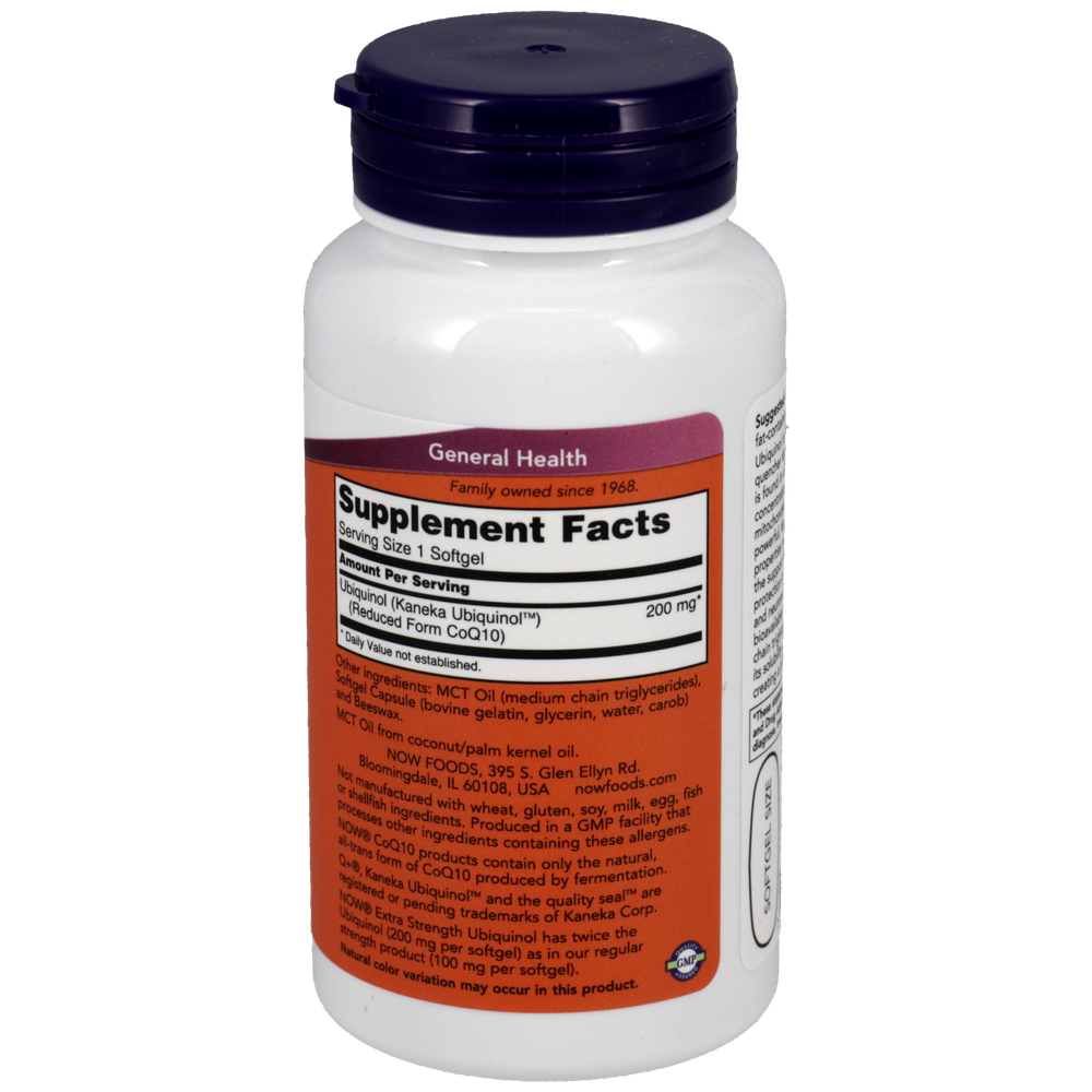 Product image for Ubiquinol Extra Strength 200mg.