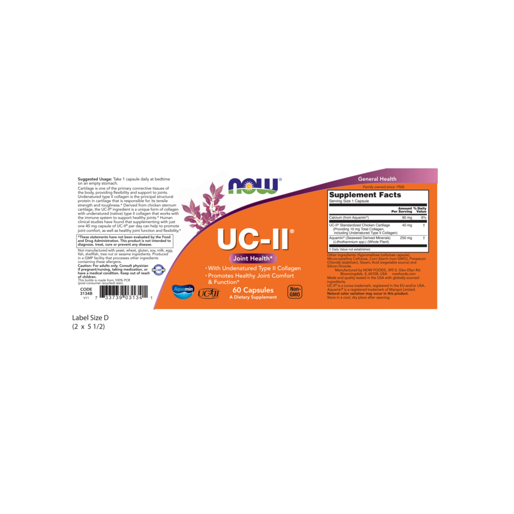 Product image for UC-II Type II Collagen 40mg.