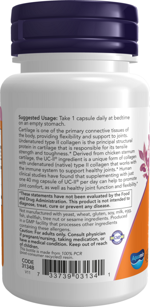 Product image for UC-II Type II Collagen 40mg.