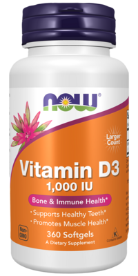 Vit D-3 1000IU 360 Softgels