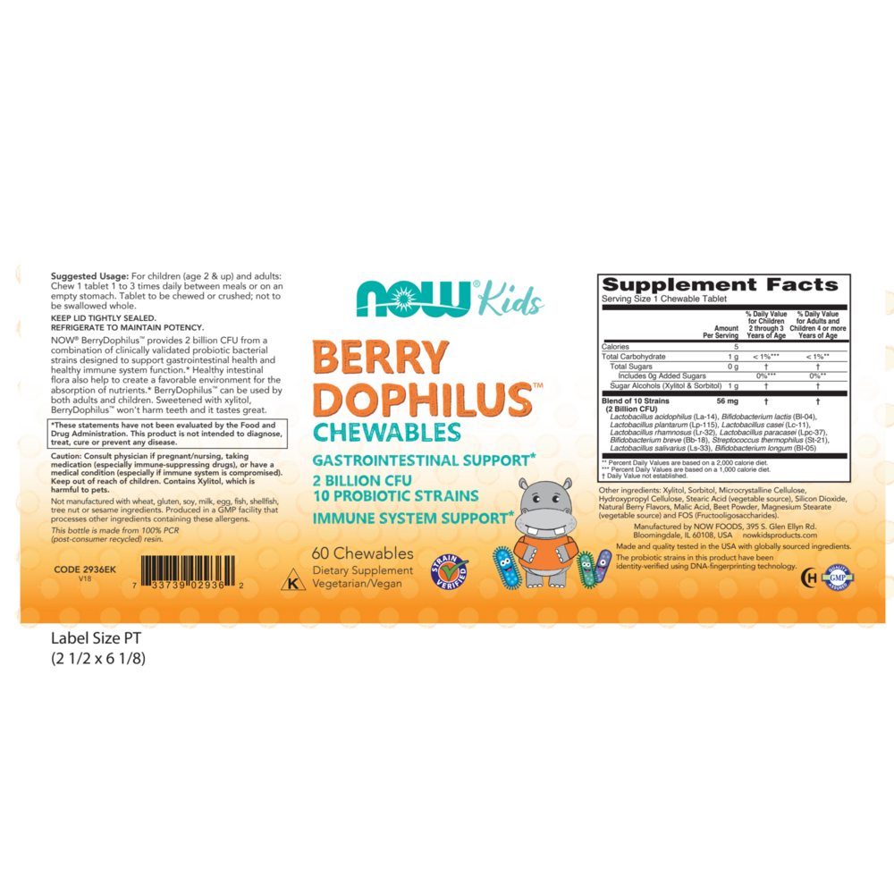 Product image for BerryDophilus Chewables.