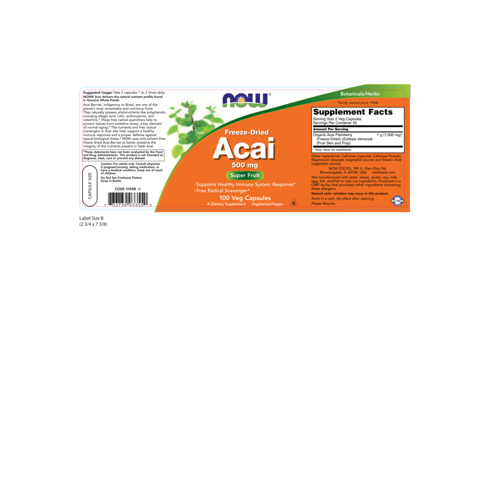 Product image for Acai 500mg.