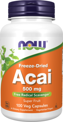 Acai 500mg (100 capsules) by NOW Foods