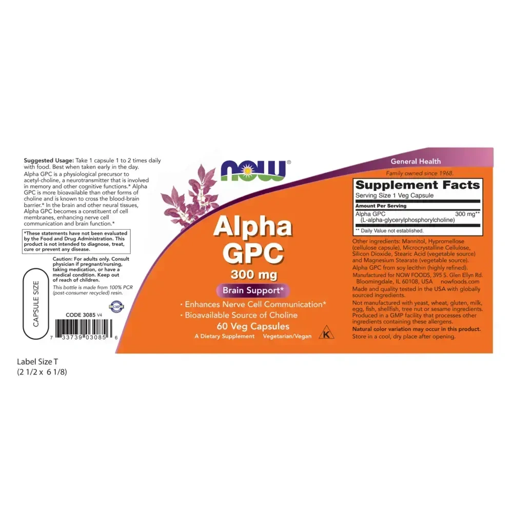 Product image for Alpha GPC 300mg.