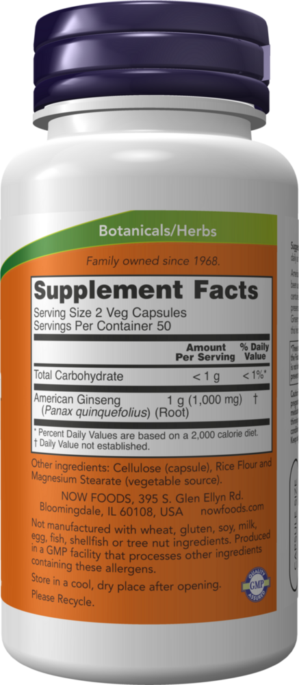 Product image for American Ginseng 500mg.