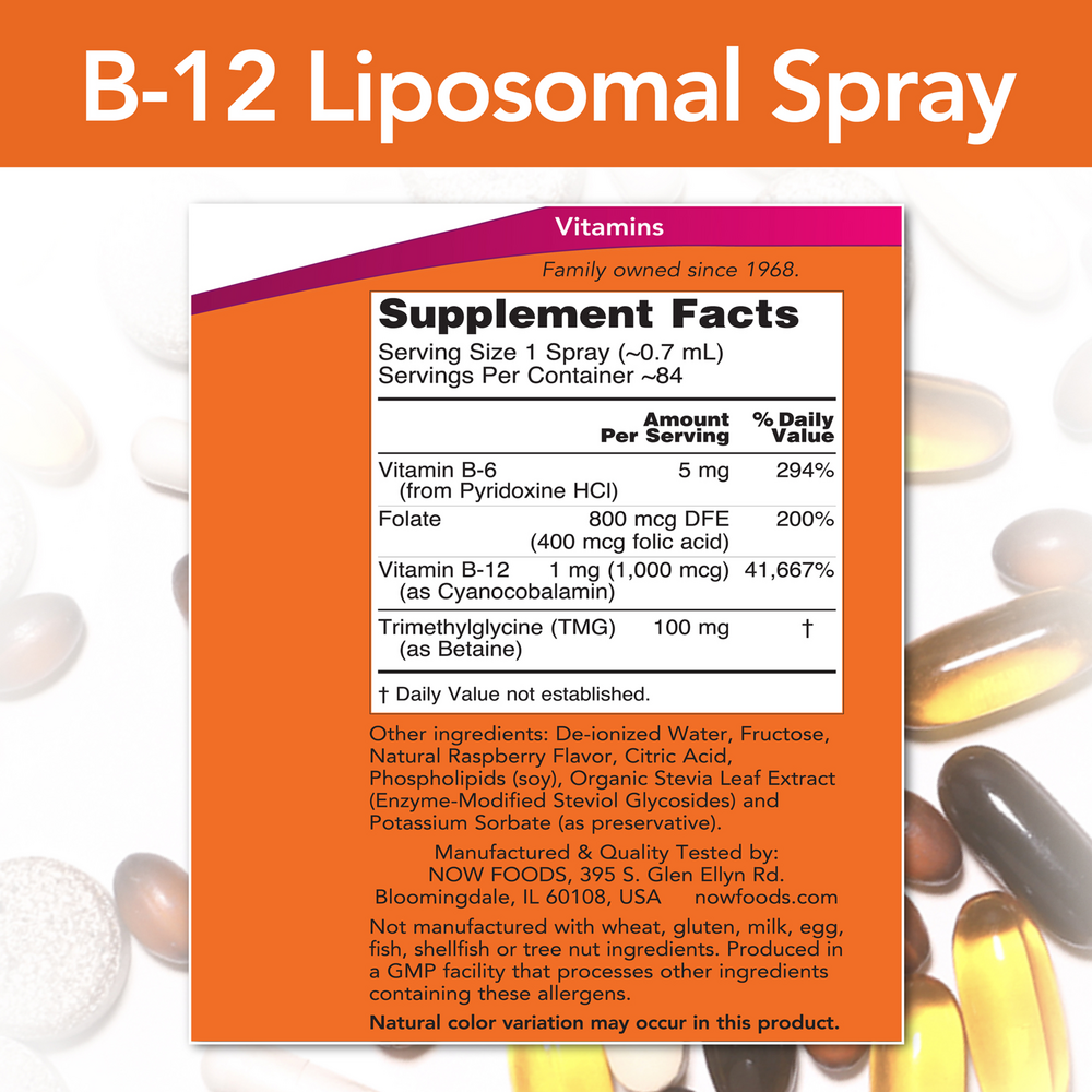 Product image for B-12 Liposomal Spray 1000mcg.